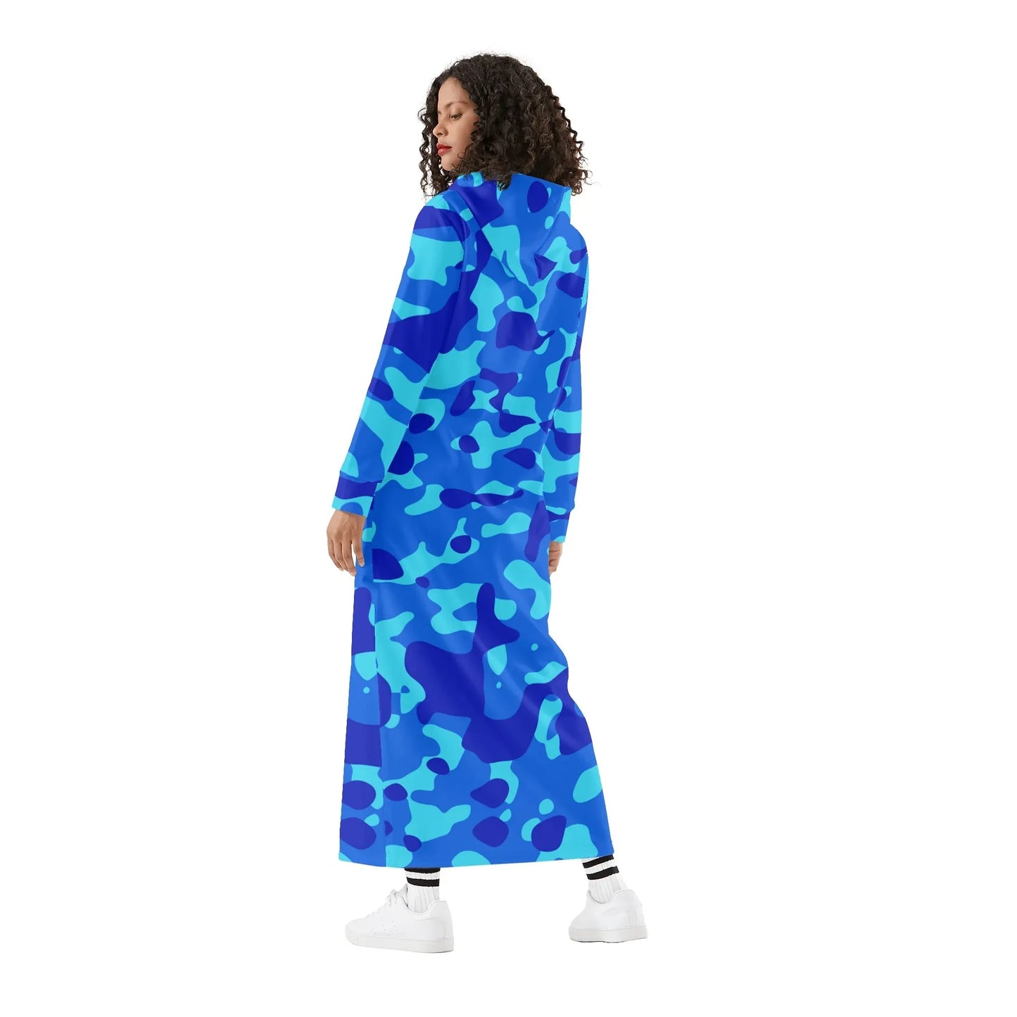 blue-camouflage-damen-maxi-hoodiekleid-knochellanges-kapuzenkleid-aus-weich-angerautem-fleece-hoodiekleid-jlr-design-2 - JLR Design