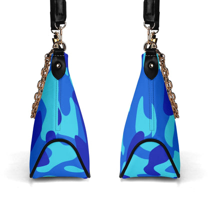 blue-camouflage-elegante-umhangetasche-mit-kette-umhangetasche-jlr-design-4 - JLR Design
