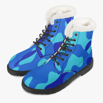blue-camouflage-faux-fur-leder-boots-boots-jlr-design-2 - JLR Design