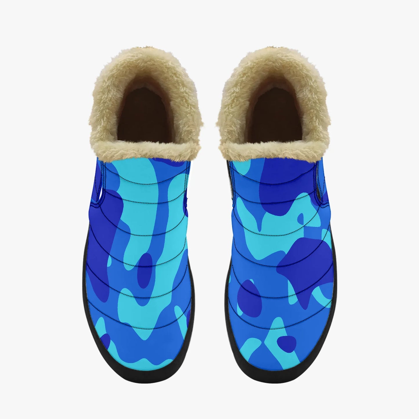 blue-camouflage-faux-fur-slipper-slipper-jlr-design-5 - JLR Design