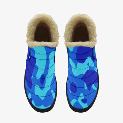blue-camouflage-faux-fur-slipper-slipper-jlr-design-5 - JLR Design
