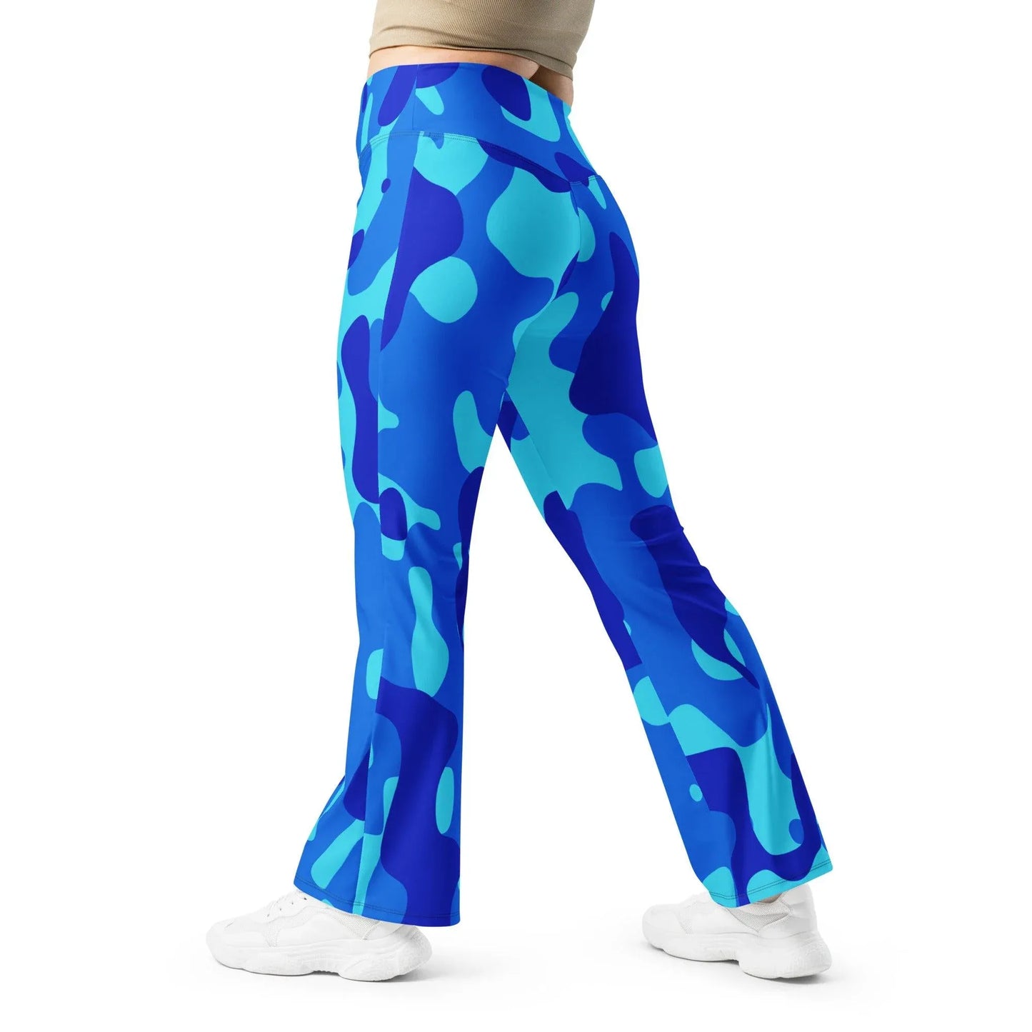 blue-camouflage-high-waist-flare-leggings-flare-leggings-jlr-design-12 - JLR Design