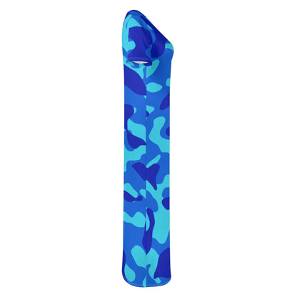 blue-camouflage-short-sleeve-long-dress-long-dress-jlr-design-5 - JLR Design
