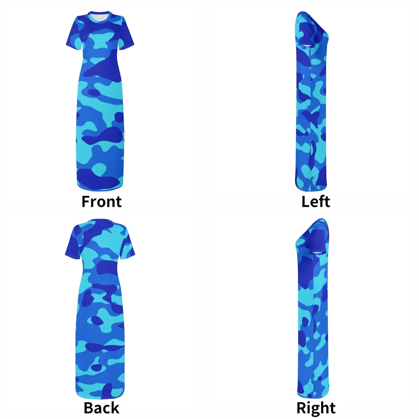 blue-camouflage-short-sleeve-long-dress-long-dress-jlr-design-7 - JLR Design
