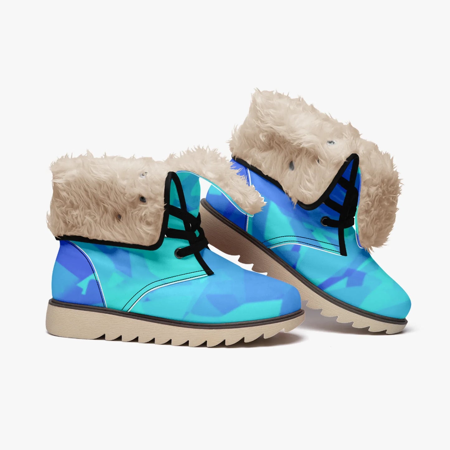 blue-crystal-chic-boots-mit-pluschfutter-stiefel-jlr-design-4 - JLR Design