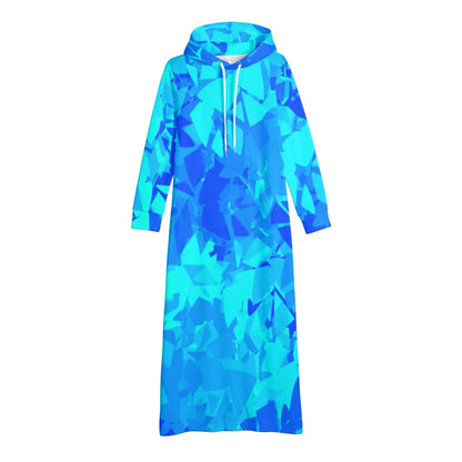 blue-crystal-damen-maxi-hoodiekleid-knochellanges-kapuzenkleid-aus-weich-angerautem-fleece-hoodiekleid-jlr-design-4 - JLR Design