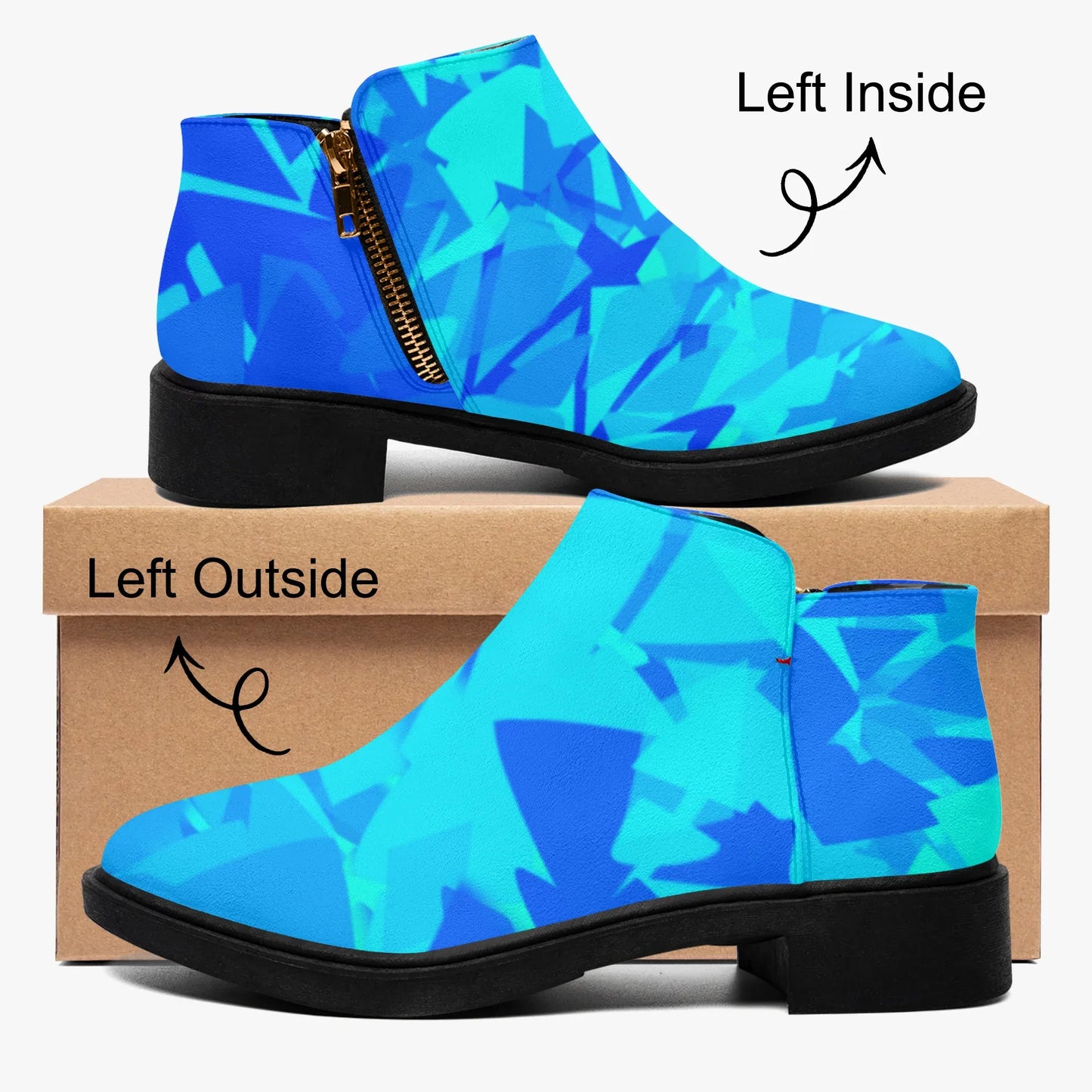 blue-crystal-elegante-reissverschluss-stiefeletten-stiefeletten-jlr-design-4 - JLR Design