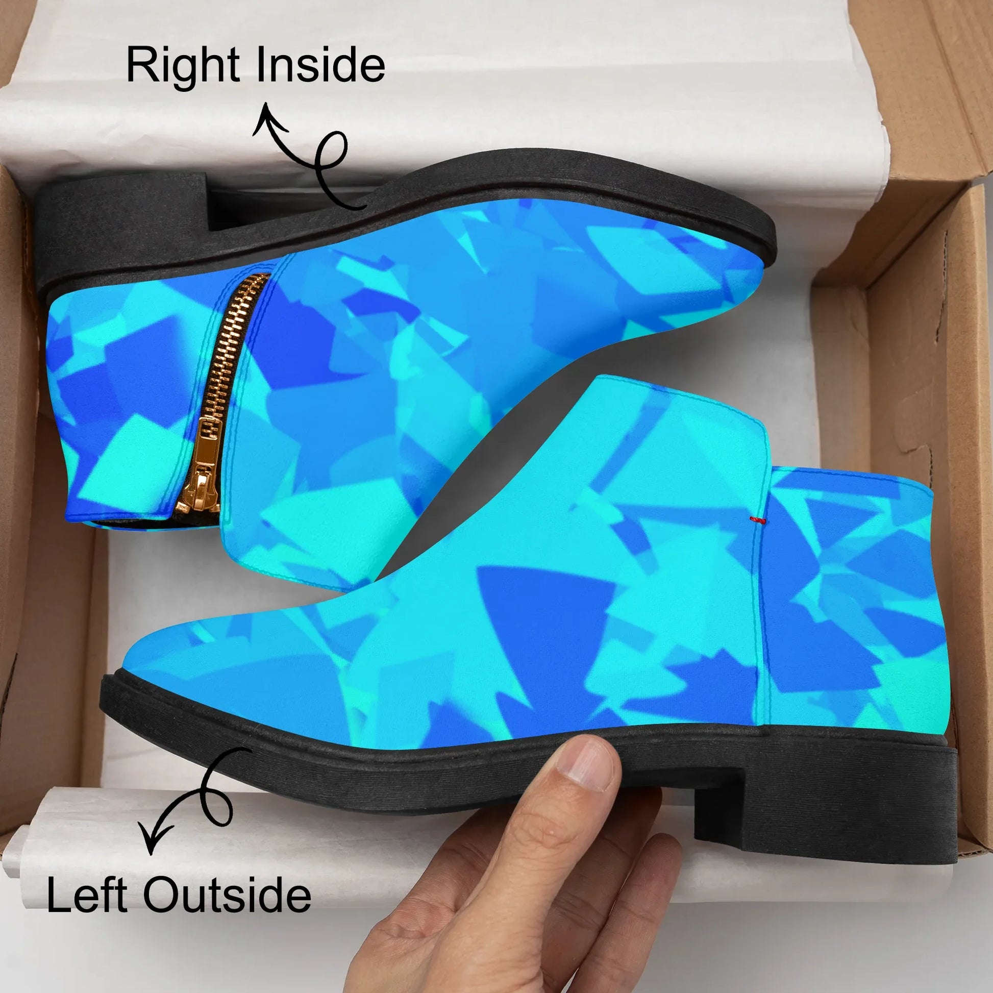 blue-crystal-elegante-reissverschluss-stiefeletten-stiefeletten-jlr-design-8 - JLR Design
