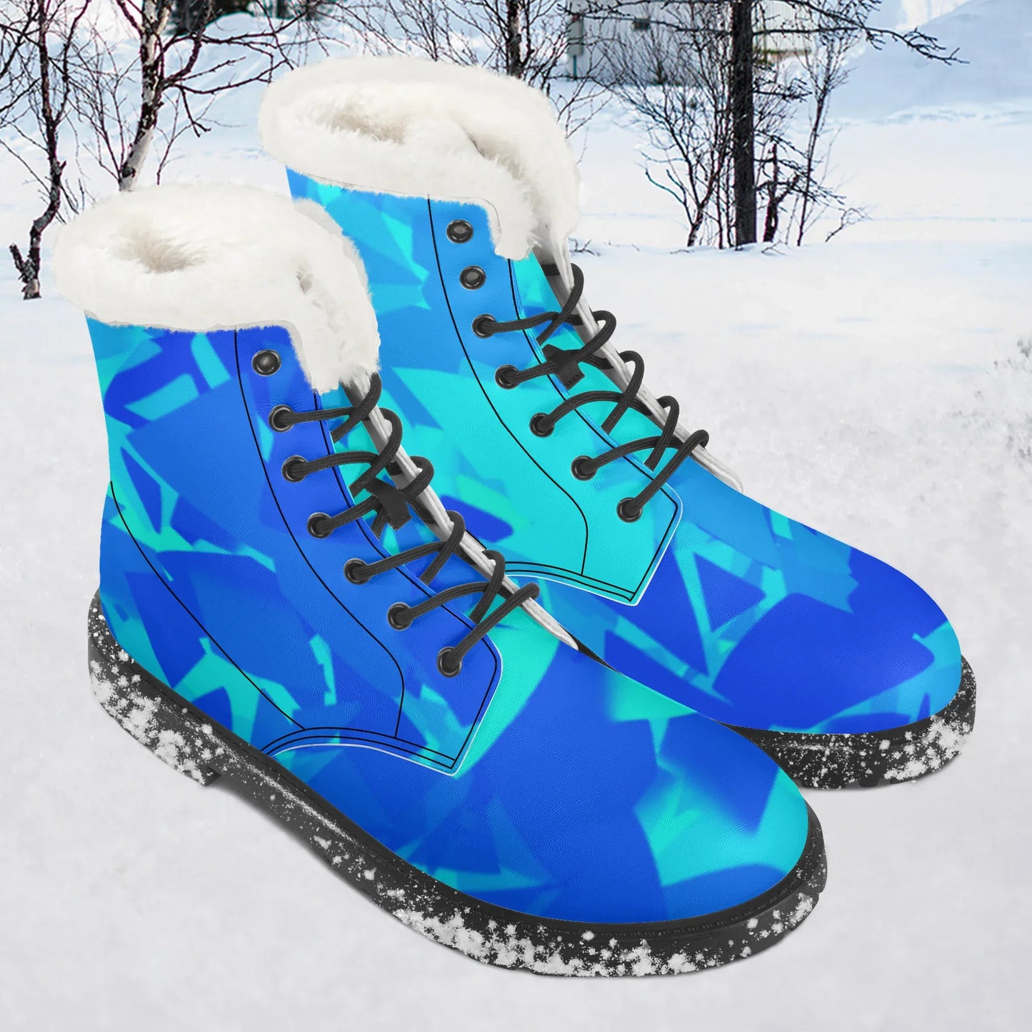 blue-crystal-faux-fur-leder-boots-boots-jlr-design-1 - JLR Design
