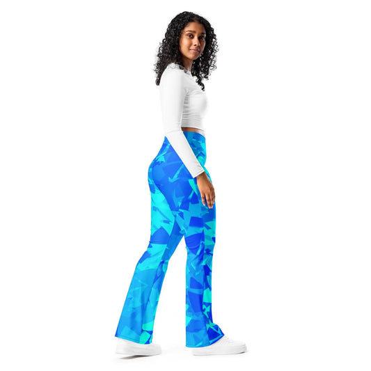 blue-crystal-high-waist-flare-leggings-flare-leggings-jlr-design-1 - JLR Design