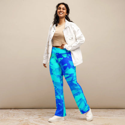 blue-crystal-high-waist-flare-leggings-flare-leggings-jlr-design-2 - JLR Design