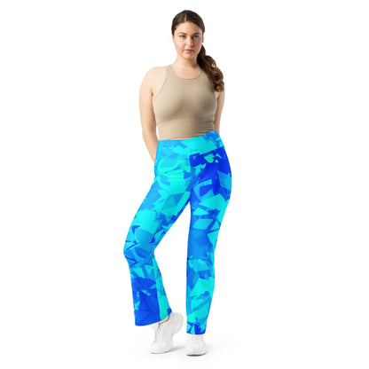 blue-crystal-high-waist-flare-leggings-flare-leggings-jlr-design-4 - JLR Design