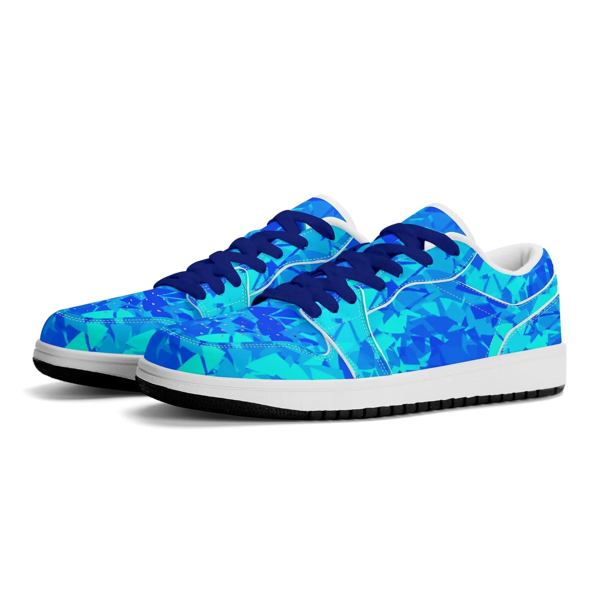 blue-crystal-low-top-leder-sneaker-fur-damen-sneaker-jlr-design-1 - JLR Design