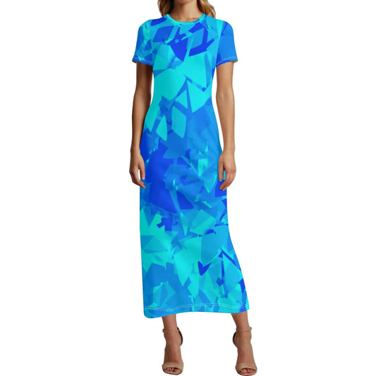 blue-crystal-short-sleeve-long-dress-long-dress-jlr-design-1 - JLR Design