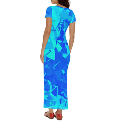 blue-crystal-short-sleeve-long-dress-long-dress-jlr-design-2 - JLR Design