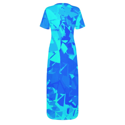 blue-crystal-short-sleeve-long-dress-long-dress-jlr-design-4 - JLR Design