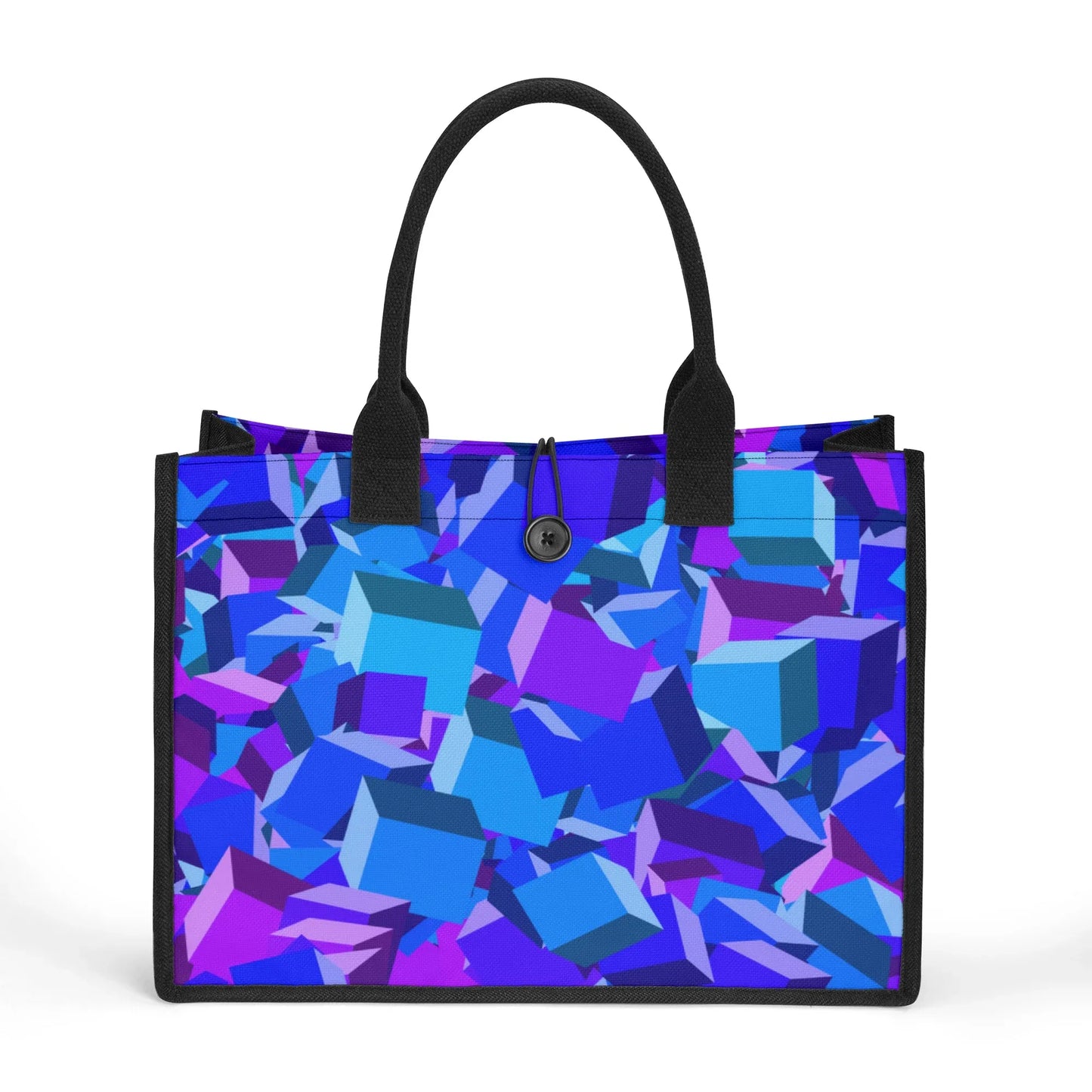 blue-cube-canvas-shopper-tasche-einkaufstasche-jlr-design-1 - JLR Design