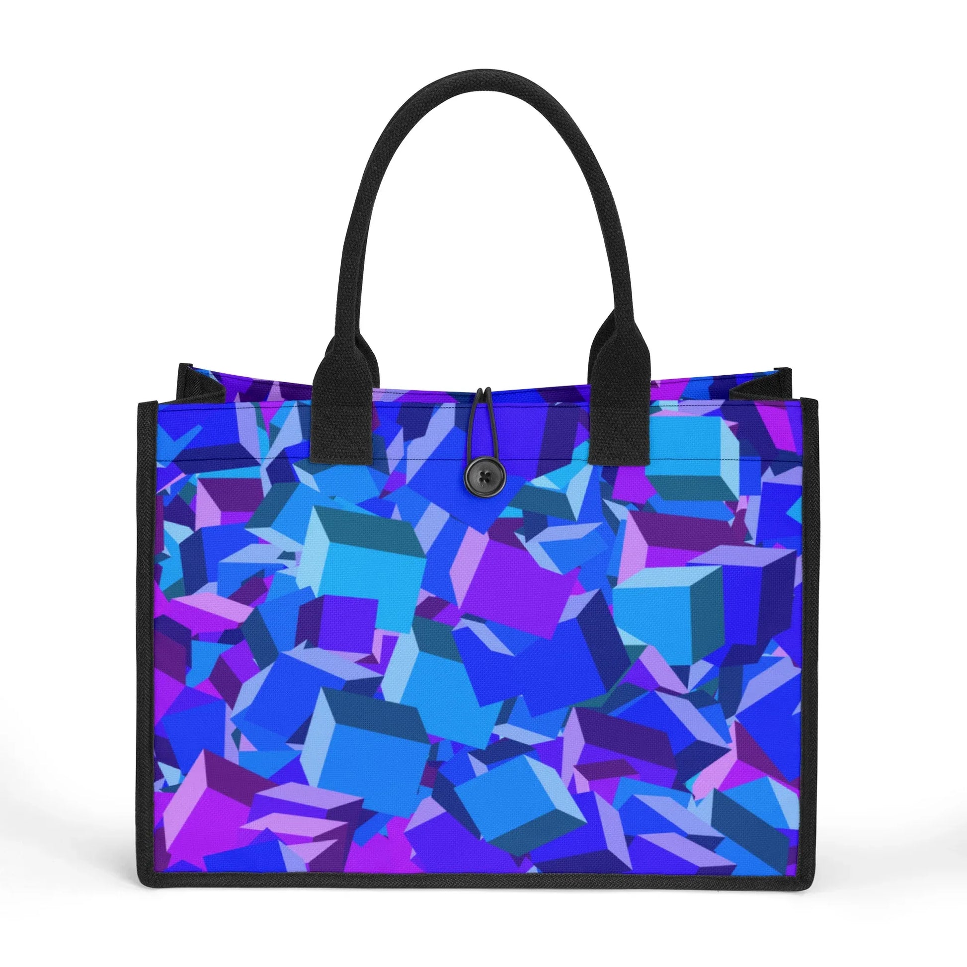 blue-cube-canvas-shopper-tasche-einkaufstasche-jlr-design-1 - JLR Design