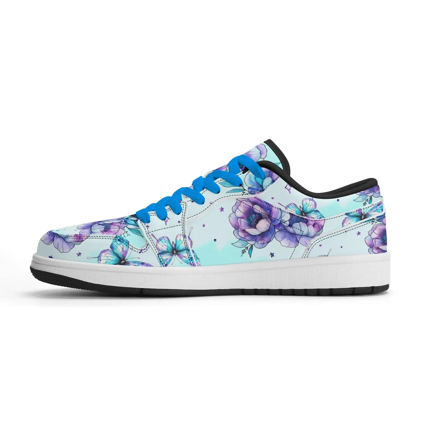 blue-flowers-low-top-leder-sneaker-fur-damen-sneaker-jlr-design-11 - JLR Design