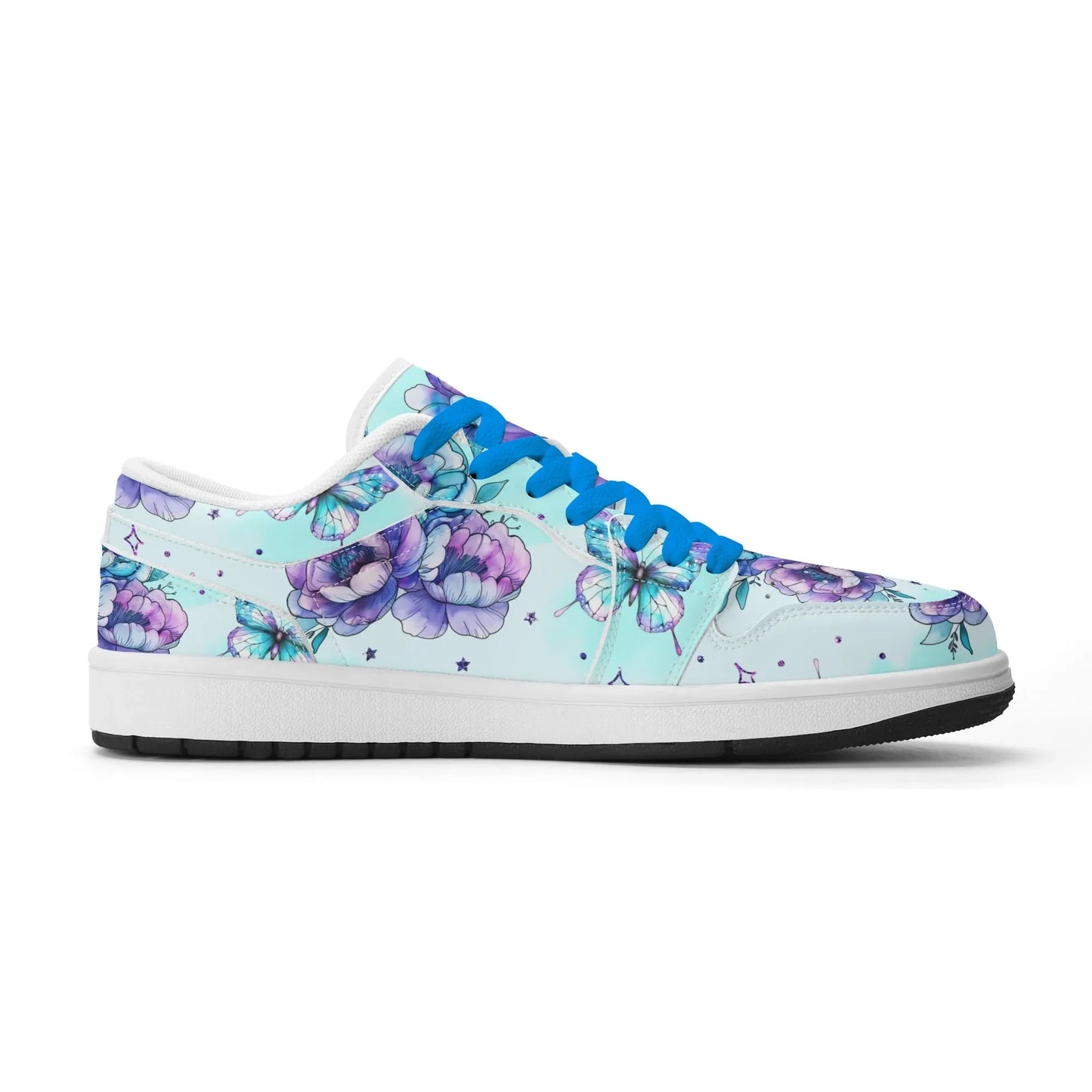 blue-flowers-low-top-leder-sneaker-fur-damen-sneaker-jlr-design-3 - JLR Design