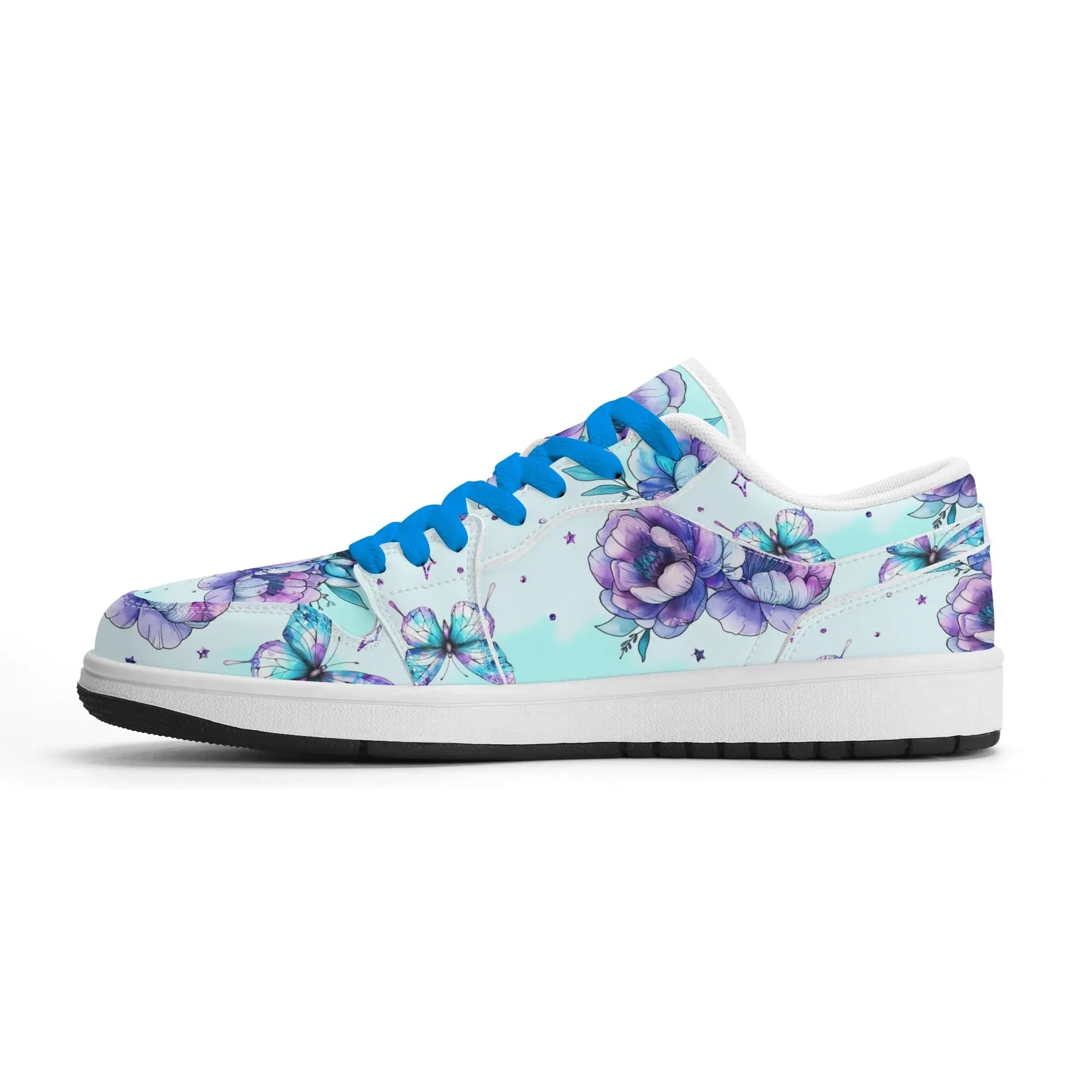 blue-flowers-low-top-leder-sneaker-fur-damen-sneaker-jlr-design-4 - JLR Design