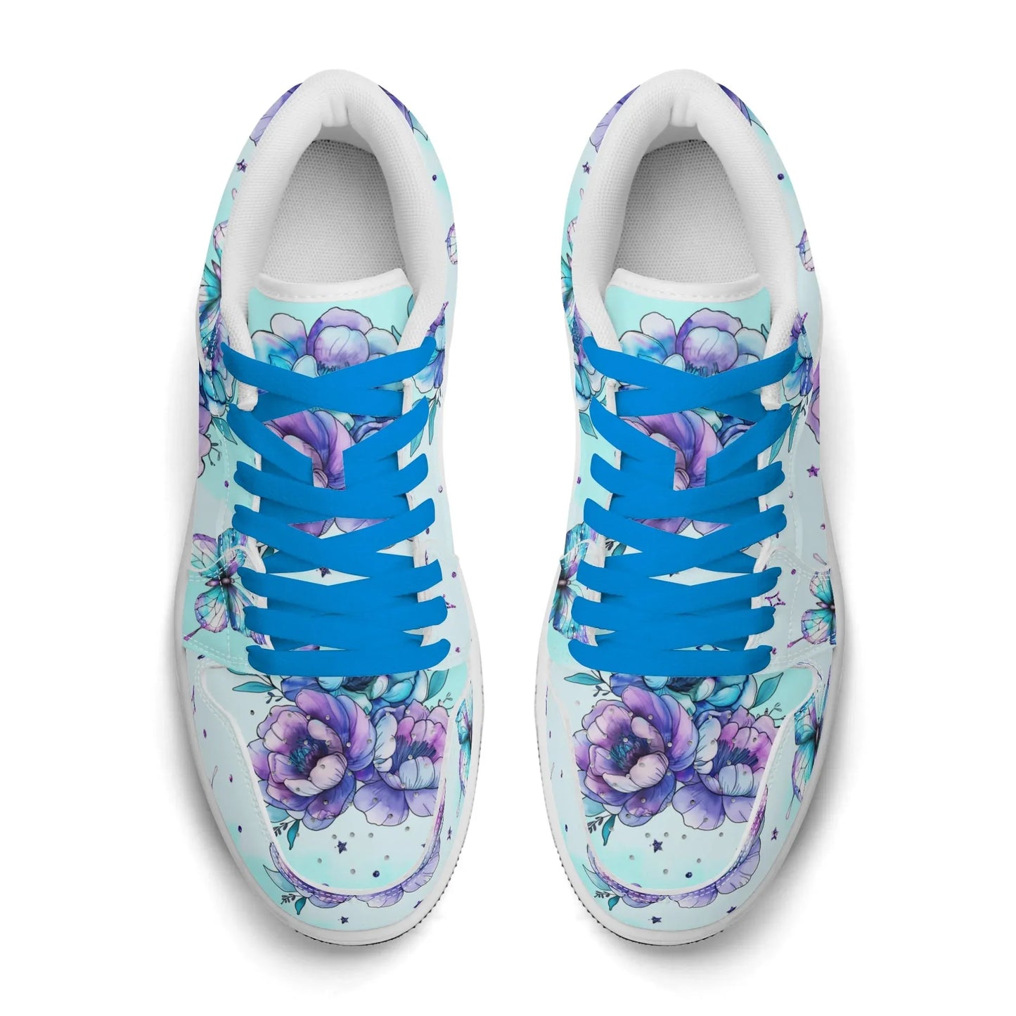 blue-flowers-low-top-leder-sneaker-fur-damen-sneaker-jlr-design-7 - JLR Design