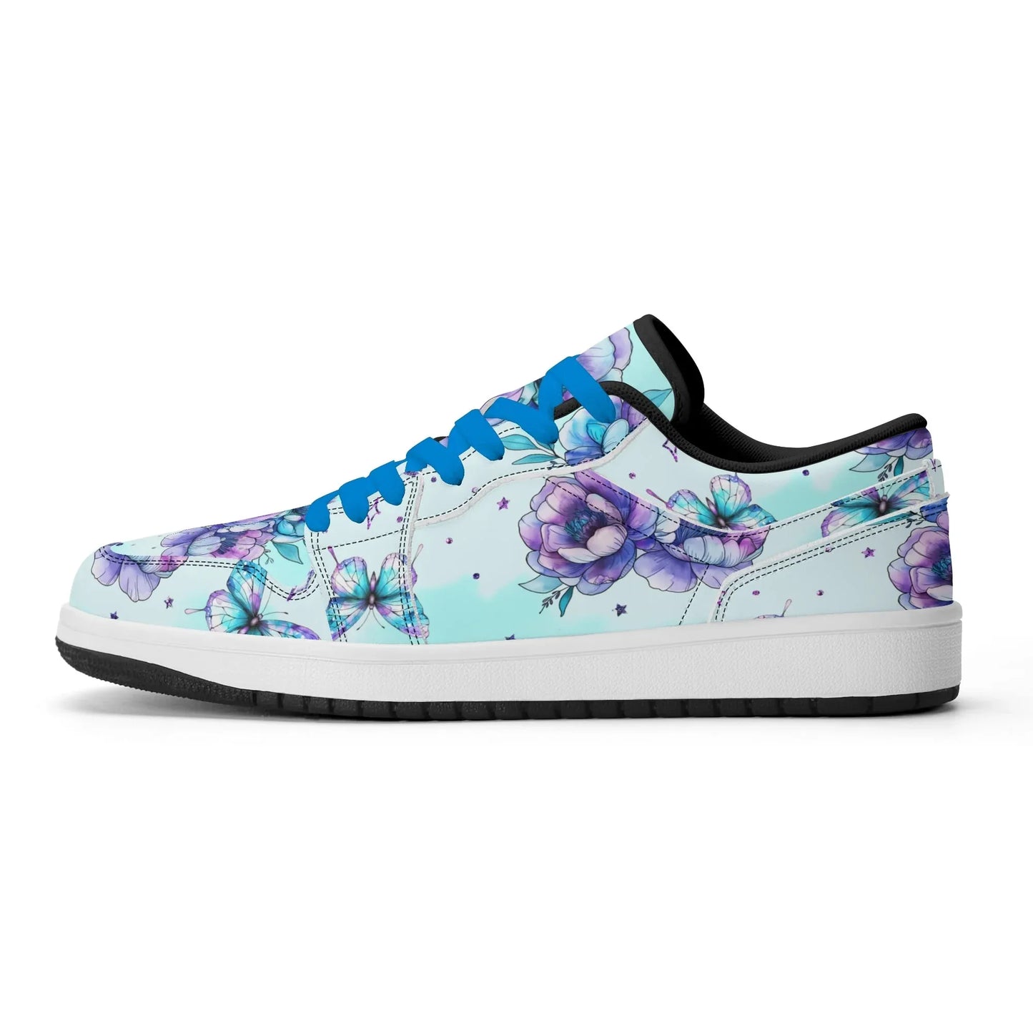blue-flowers-low-top-leder-sneaker-fur-damen-sneaker-jlr-design-9 - JLR Design