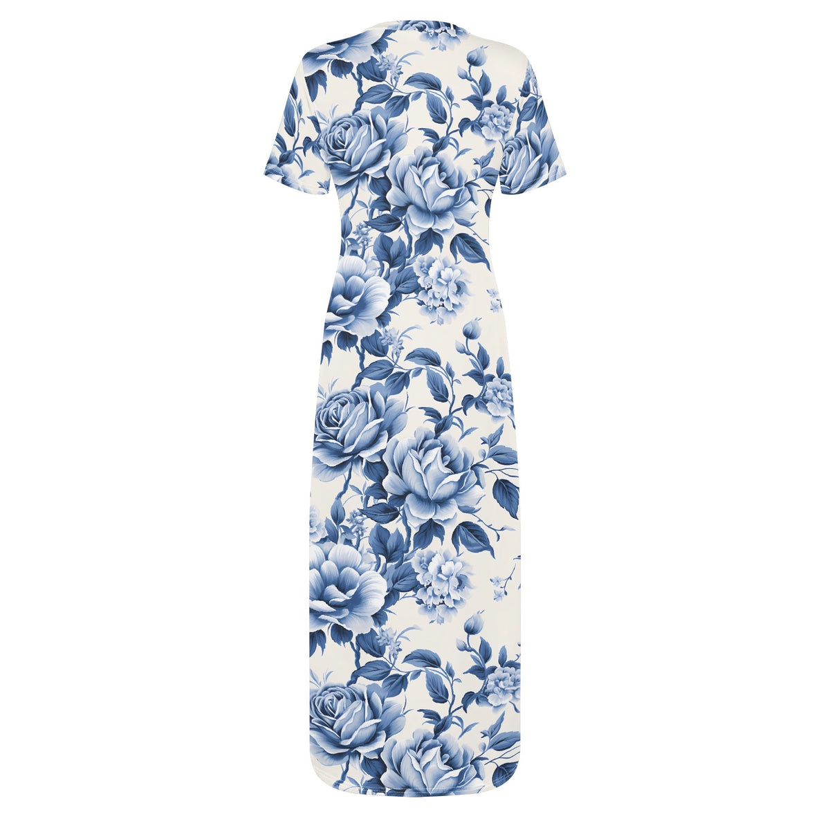 blue-flowers-v2-bodycon-maxi-dress-long-dress-jlr-design-jlr-design-de-4 - JLR Design