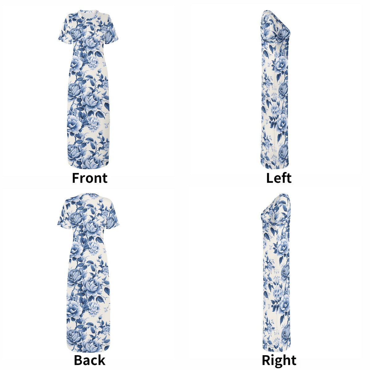 blue-flowers-v2-bodycon-maxi-dress-long-dress-jlr-design-jlr-design-de-7 - JLR Design