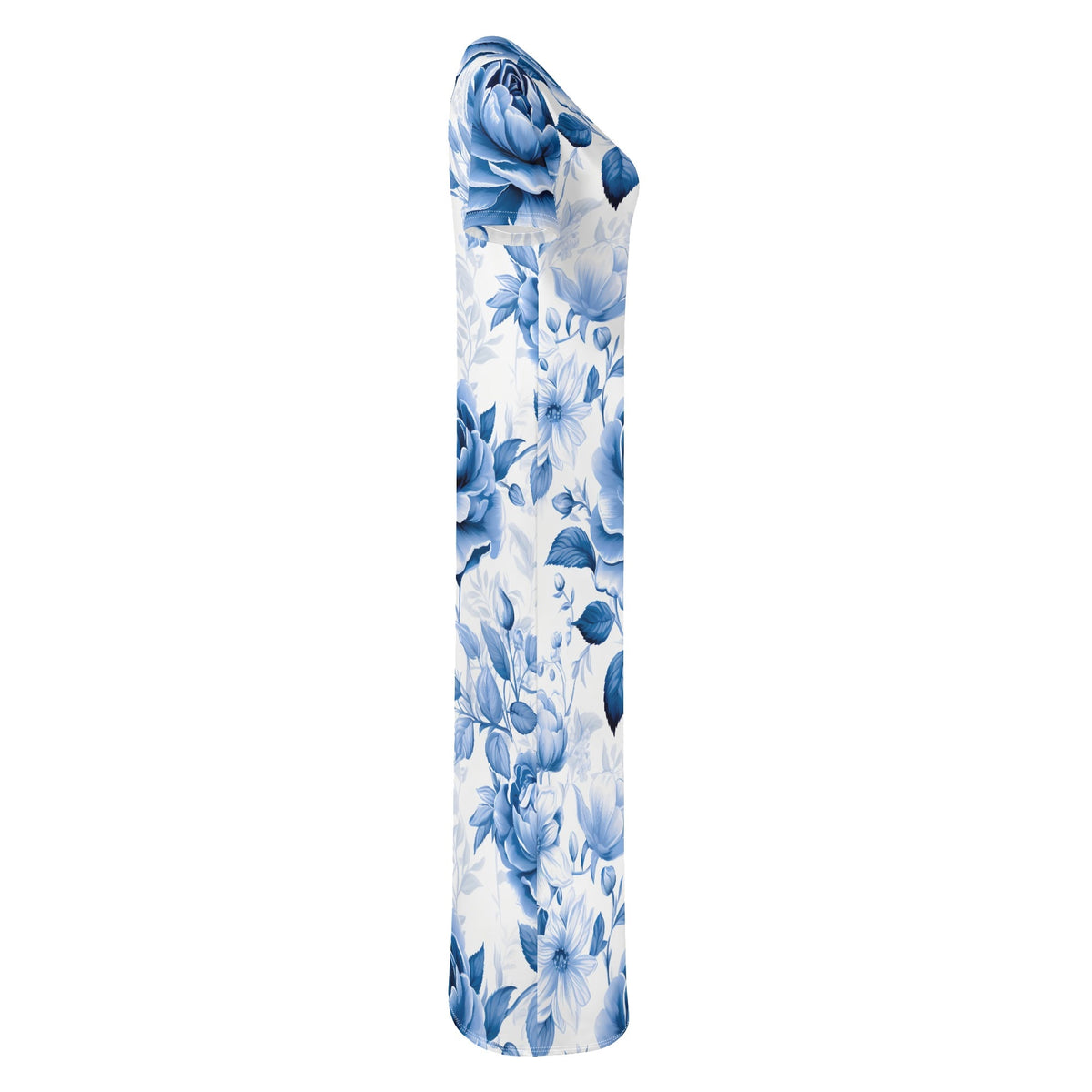 blue-flowers-v3-bodycon-maxi-dress-long-dress-jlr-design-jlr-design-de-5 - JLR Design