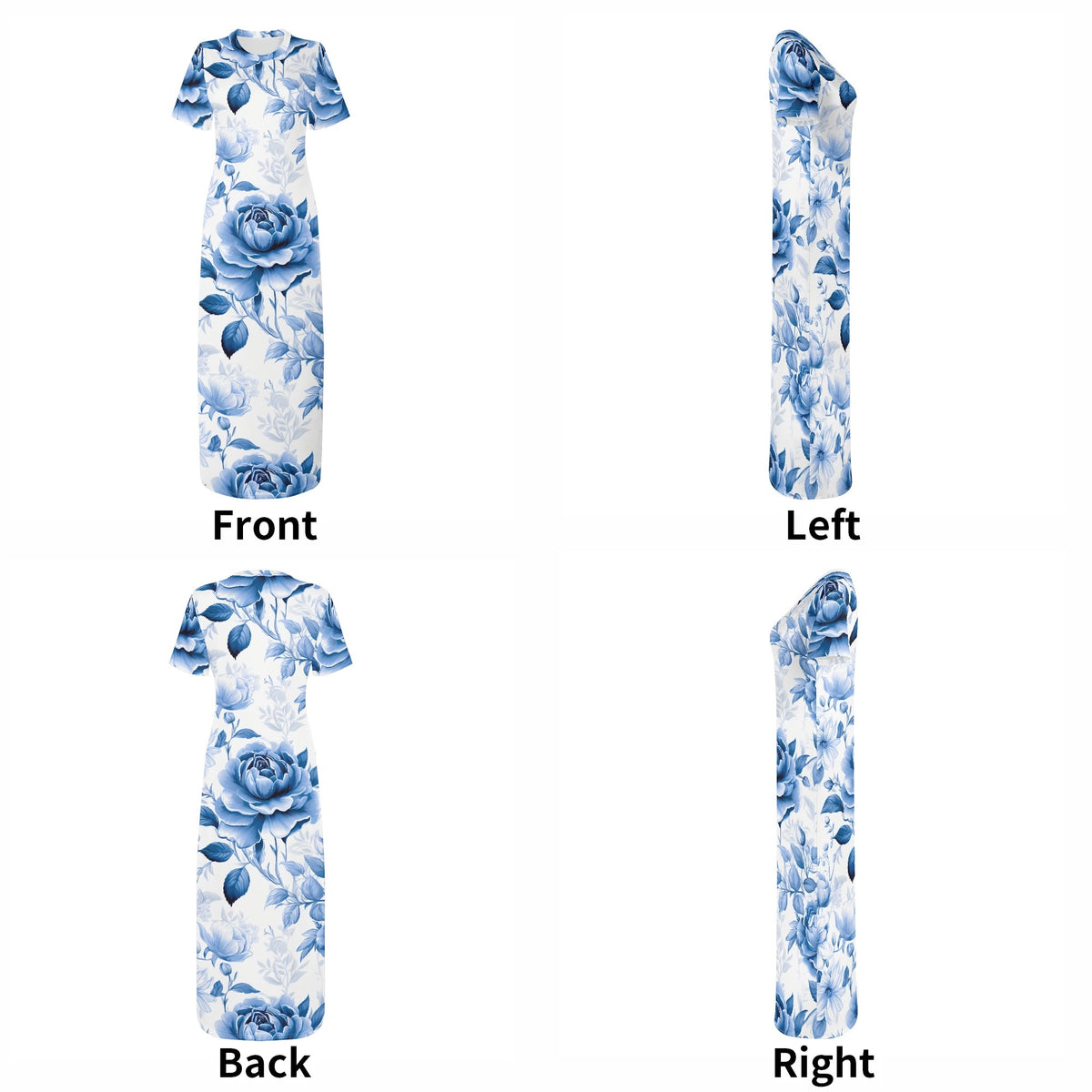 blue-flowers-v3-bodycon-maxi-dress-long-dress-jlr-design-jlr-design-de-7 - JLR Design