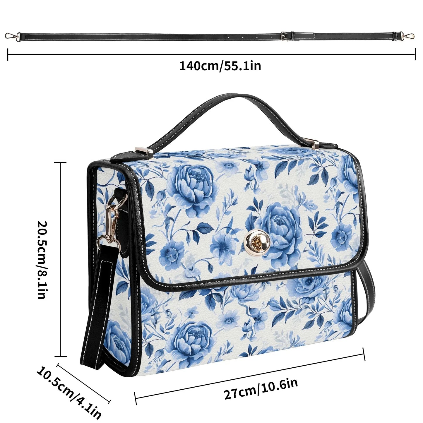 blue-flowers-v3-satchel-bag-umhangetasche-umhangetasche-jlr-design-8 - JLR Design