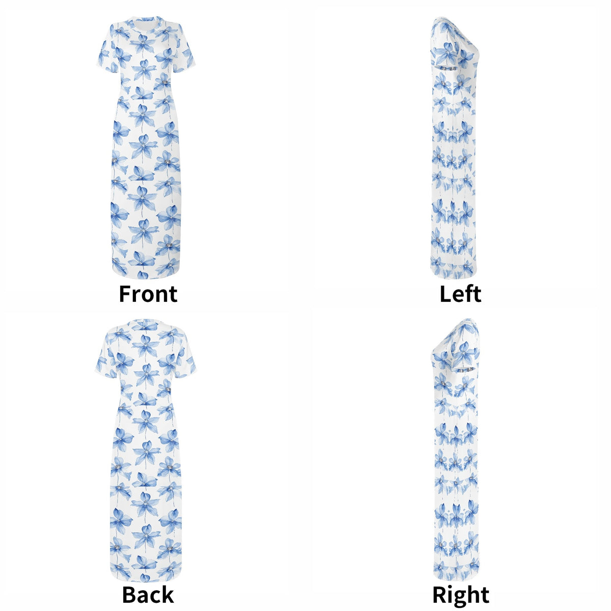 blue-flowers-v4-bodycon-maxi-dress-long-dress-jlr-design-jlr-design-de-7 - JLR Design
