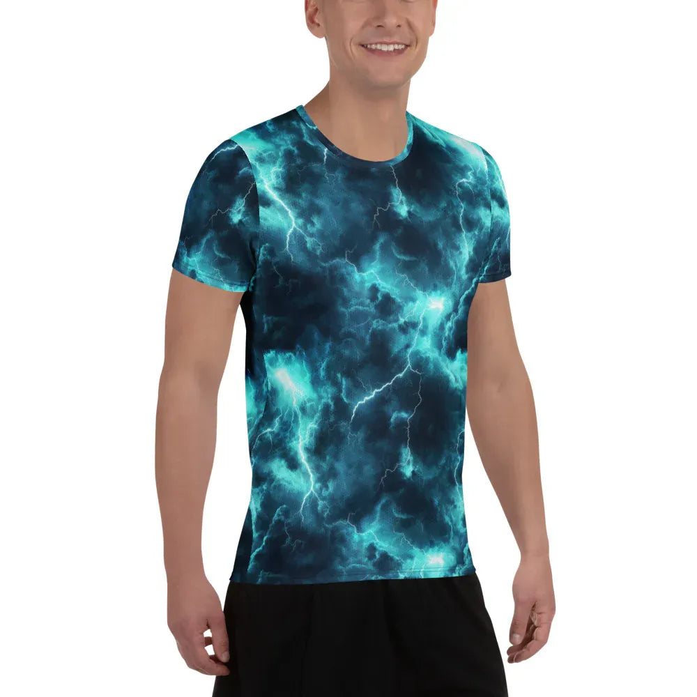 blue-lightning-sport-t-shirt-fur-herren-sport-t-shirt-jlr-design-10 - JLR Design