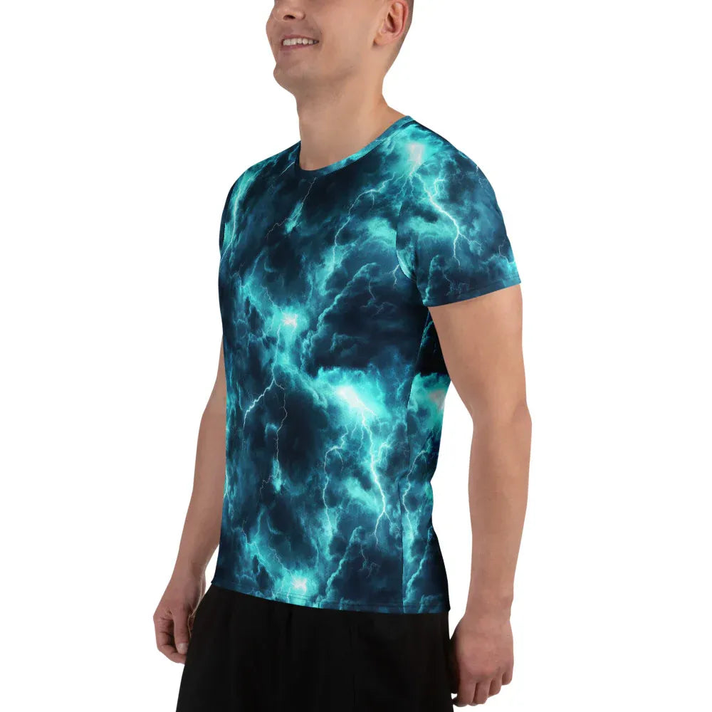blue-lightning-sport-t-shirt-fur-herren-sport-t-shirt-jlr-design-9 - JLR Design