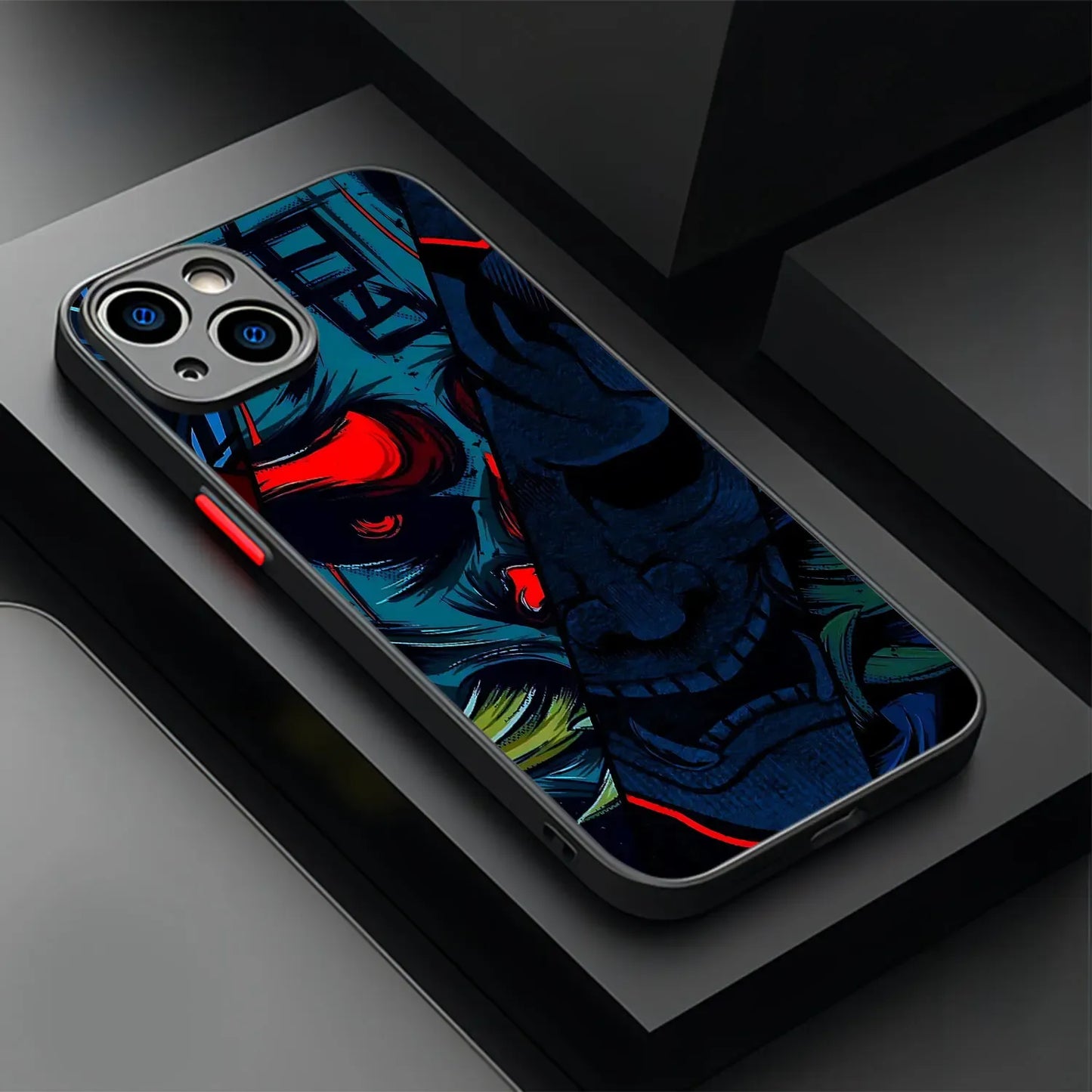 blue-oni-mask-handyhulle-fur-iphone-7-8-11-12-13-14-15-16-minipluspropromax-handyhulle-jlr-design-1 - JLR Design