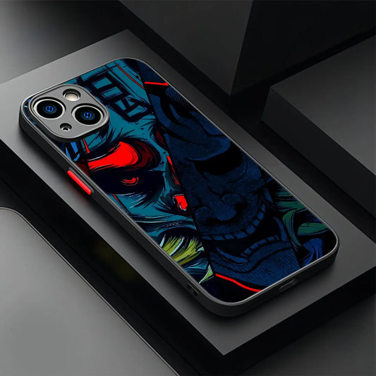 blue-oni-mask-handyhulle-fur-iphone-7-8-11-12-13-14-15-16-minipluspropromax-handyhulle-jlr-design-1 - JLR Design