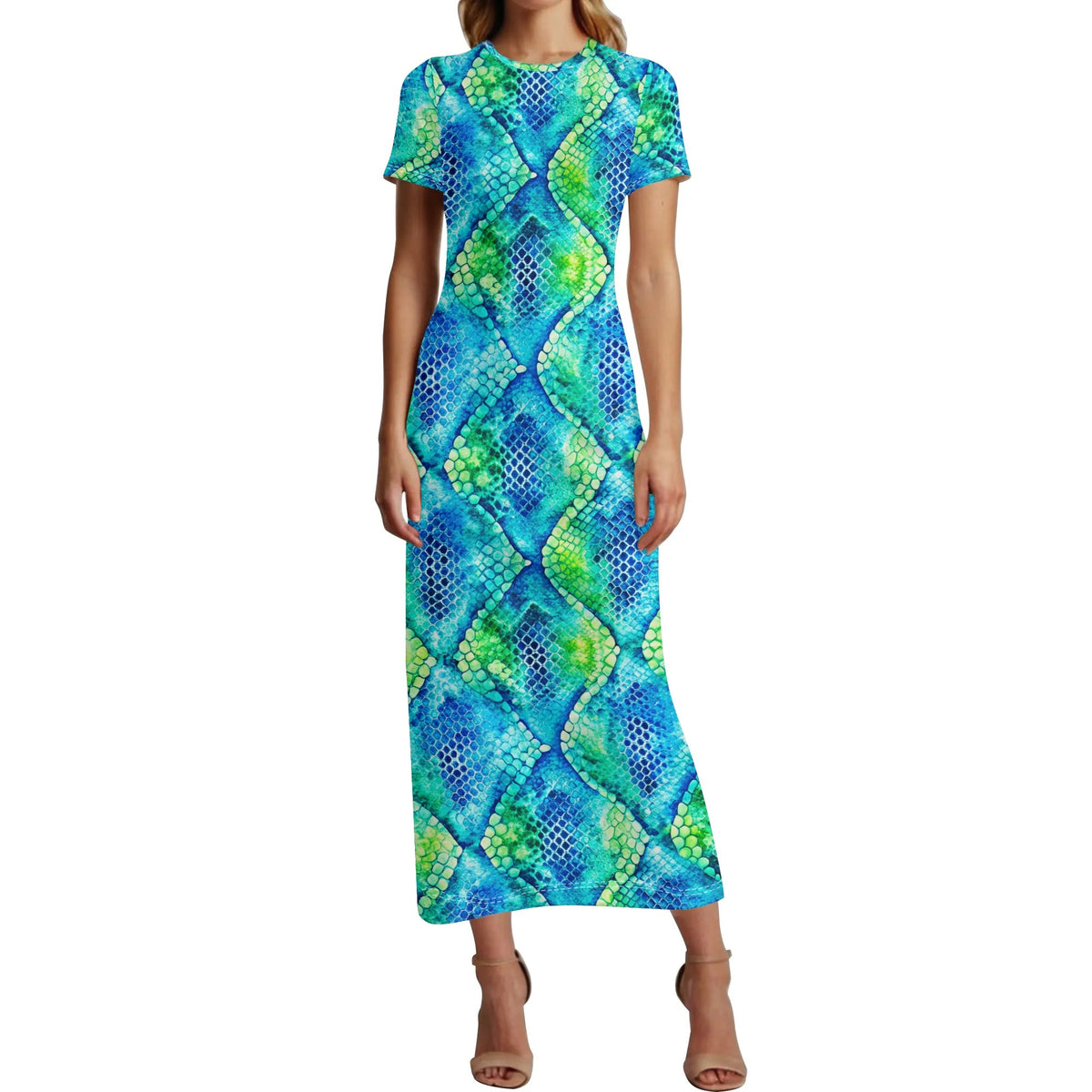 blue-scales-v3-bodycon-maxi-dress-long-dress-jlr-design-jlr-design-de-1 - JLR Design