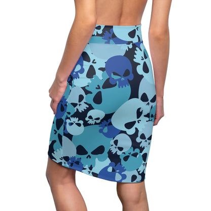 blue-skull-bleistiftrock-fur-damen-eleganter-mid-waist-rock-mit-stretch-komfort-bleistiftrock-jlr-design-2 - JLR Design