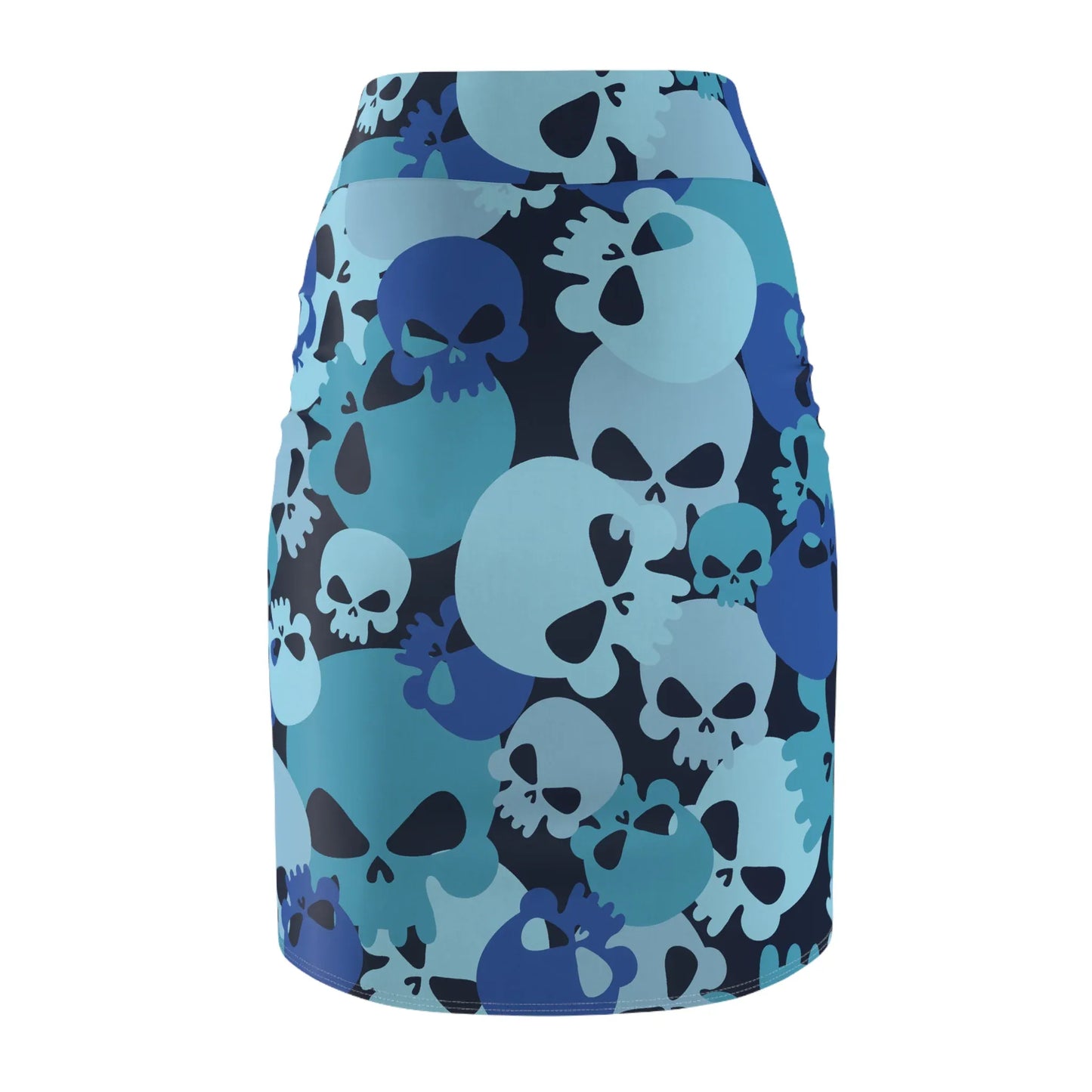 blue-skull-bleistiftrock-fur-damen-eleganter-mid-waist-rock-mit-stretch-komfort-bleistiftrock-jlr-design-5 - JLR Design