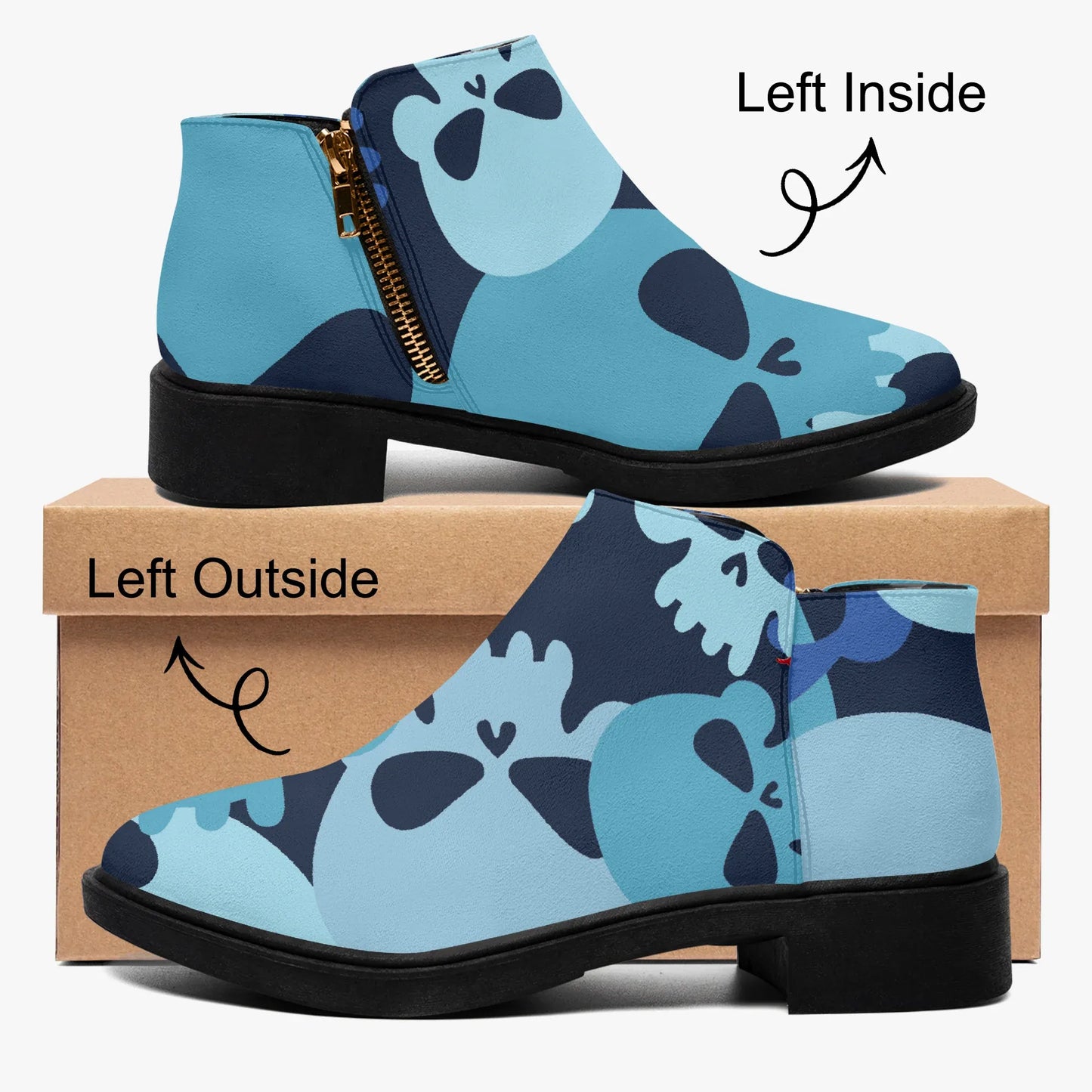 blue-skull-elegante-reissverschluss-stiefeletten-stiefeletten-jlr-design-4 - JLR Design