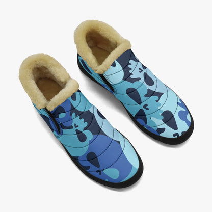 blue-skull-faux-fur-slipper-slipper-jlr-design-2 - JLR Design
