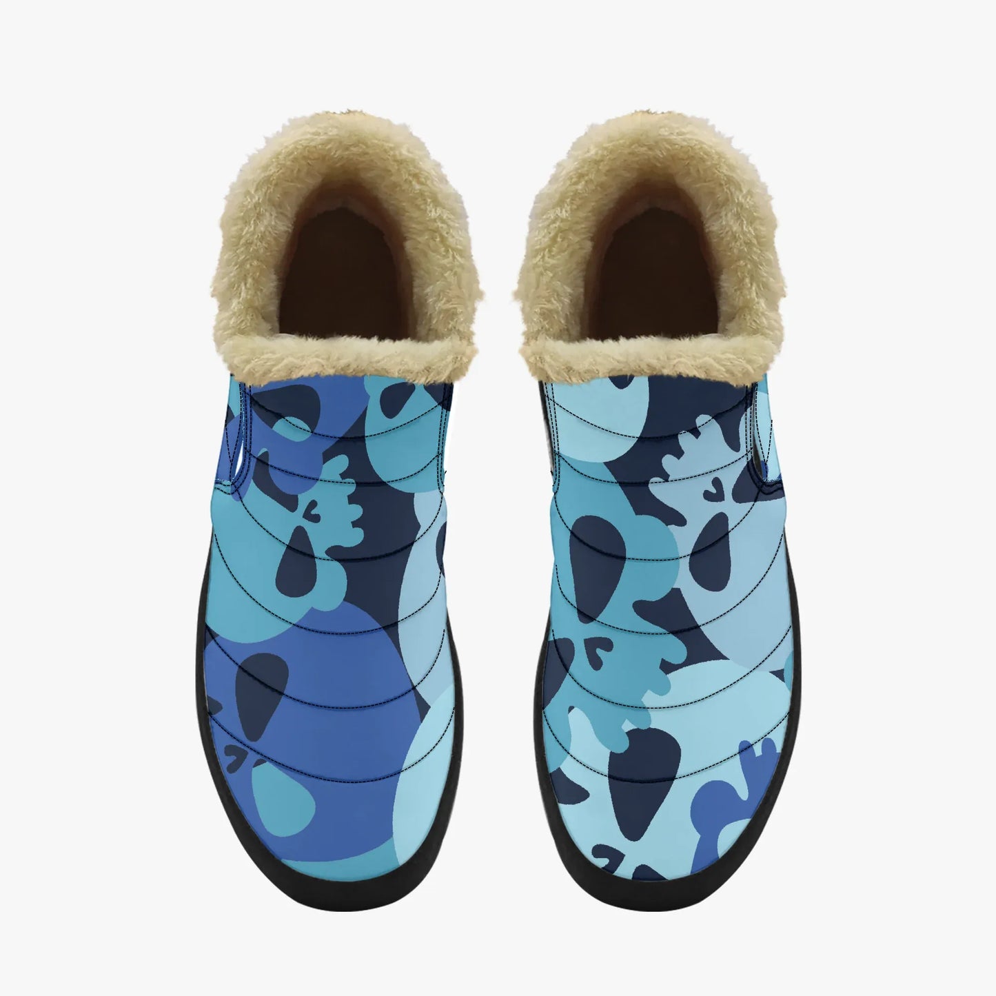 blue-skull-faux-fur-slipper-slipper-jlr-design-5 - JLR Design