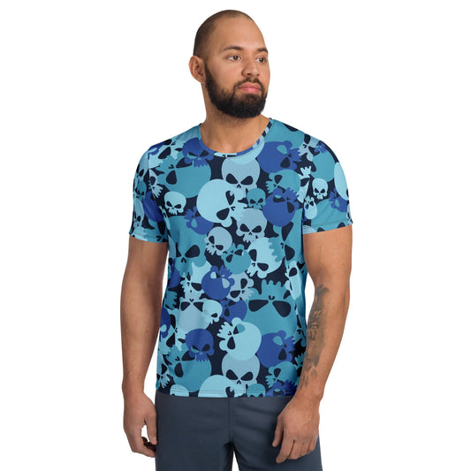 blue-skull-sport-t-shirt-fur-herren-sport-t-shirt-jlr-design-1 - JLR Design