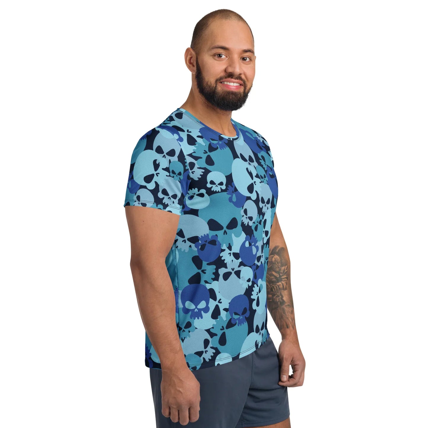 blue-skull-sport-t-shirt-fur-herren-sport-t-shirt-jlr-design-10 - JLR Design