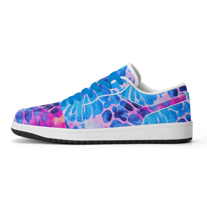 blue-splash-low-top-leder-sneaker-fur-damen-sneaker-jlr-design-2 - JLR Design