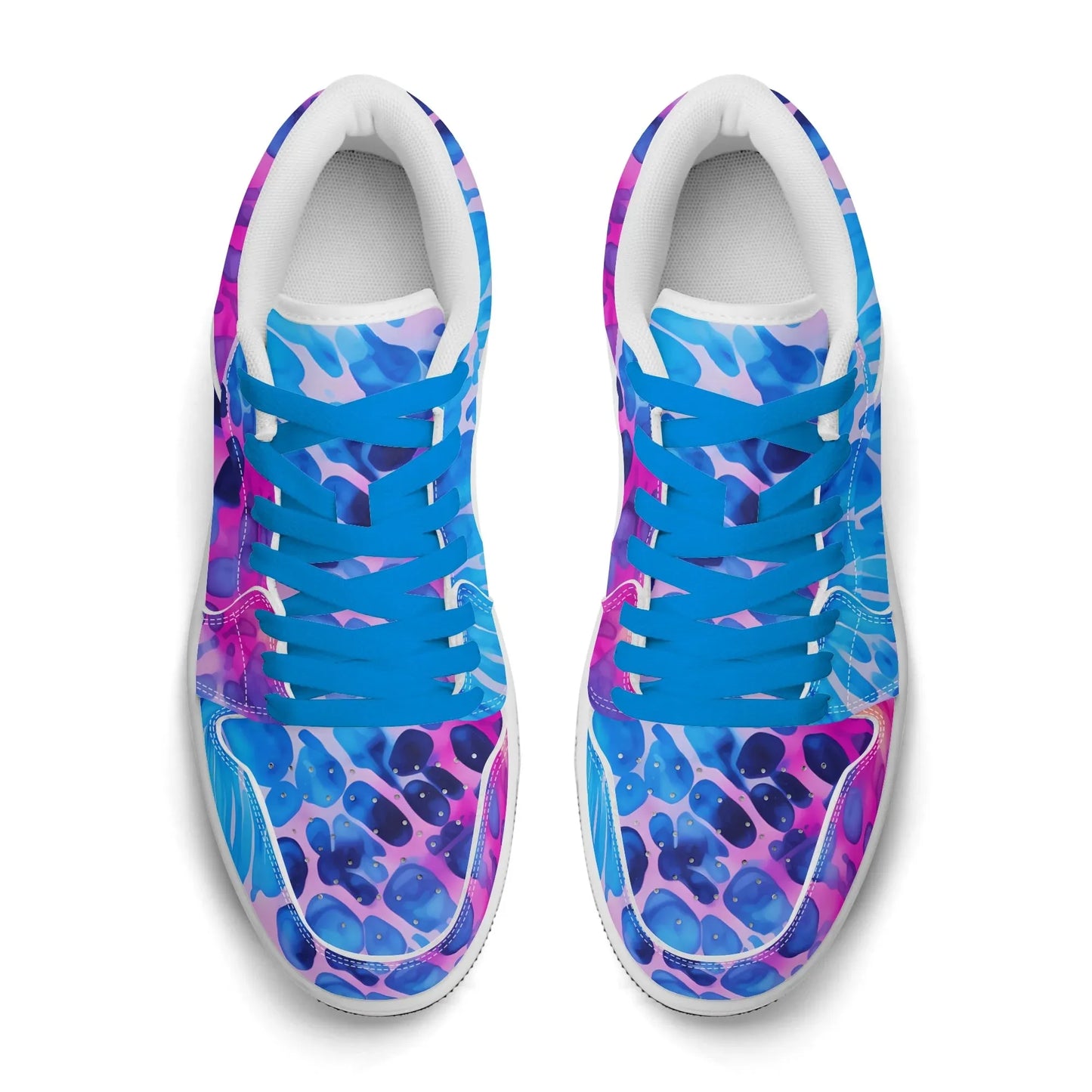 blue-splash-low-top-leder-sneaker-fur-damen-sneaker-jlr-design-7 - JLR Design