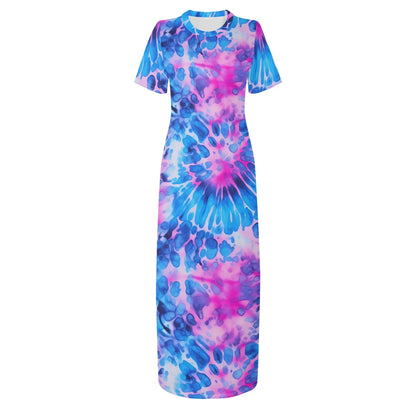 blue-splash-short-sleeve-long-dress-long-dress-jlr-design-3 - JLR Design