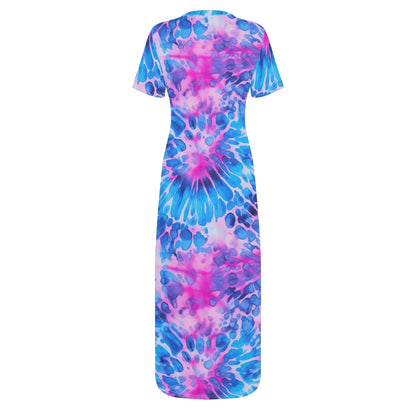 blue-splash-short-sleeve-long-dress-long-dress-jlr-design-4 - JLR Design