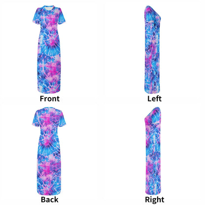 blue-splash-short-sleeve-long-dress-long-dress-jlr-design-7 - JLR Design